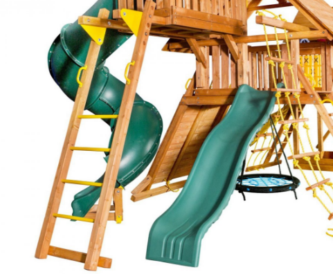 Игровая площадка Playgarden "Mega SkyFort" с двумя игровыми домиками и переходом Игровая площадка Playgarden "Mega SkyFort" с двумя игровыми домиками и переходом